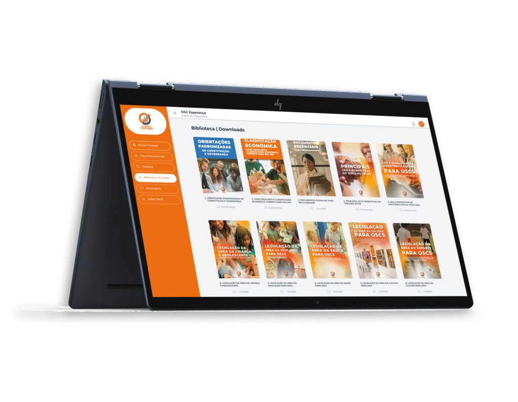 Tablet com o app conta comigo